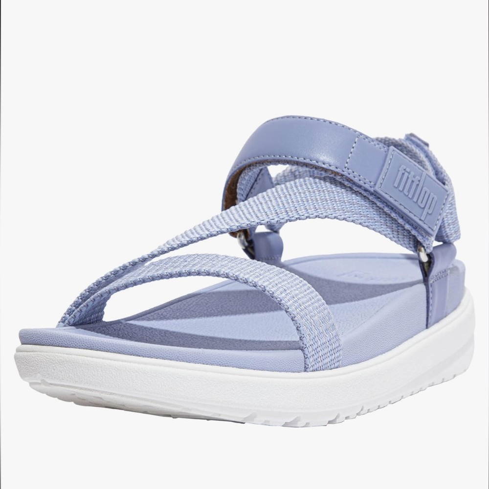 Fitflops Loosh Webbing Z-Strap Wild Lavender Women's Sandals Size 7 - Picture 1 of 11